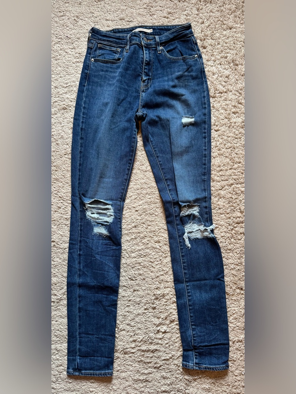 Levi's 721 High Rise Ripped Women's Skinny Jeans